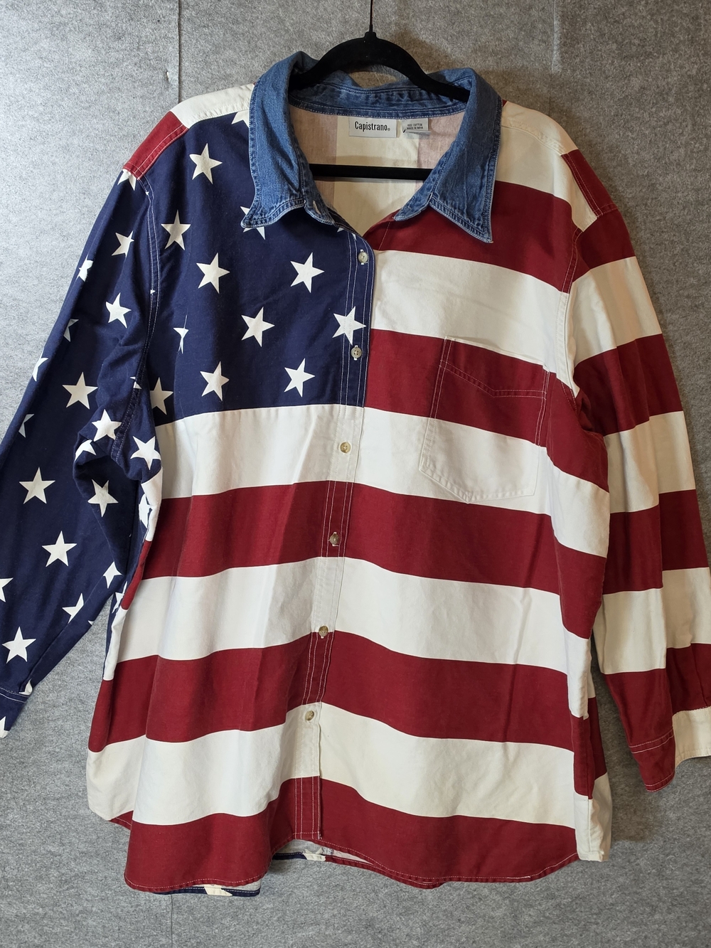 Capistrano Women's Americana Button-Down Shirt Size 4x